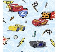 Komar Disney TD5-0003 - Papel pintado para habitación infantil (fieltro, 1 rollo, 10,05 x 0,53 m), diseño de Cars