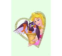 Komar Disney Wandbild Von Aurora y búho | Kinderzimmer, Babyzimmer, Dekoration, Kunstdruck | ohne Rahmen | WB081-50x70 Pintura Mural, Cloruro de polivinilo (PVC), Colorido