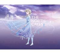 Komar Disney Wandbild Von Frozen Elsa The North Calls | Kinderzimmer, Babyzimmer, Dekoration, Kunstdruck | ohne Rahmen | WB073-40x30 fotomural, Cloruro de polivinilo (PVC), carbón, 1L x 40B cm