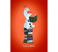 Komar Disney Wandbild Von Frozen Olaf Reading | Kinderzimmer, Babyzimmer, Dekoration, Kunstdruck | ohne Rahmen | WB068-50x70 Pintura Mural, Cloruro de polivinilo (PVC), Colorido
