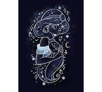 Komar Disney Wandbild Von Jasmin Stars | Kinderzimmer, Babyzimmer, Dekoration, Kunstdruck | ohne Rahmen | WB084-50x70 Cuadro para Pared, Papel, carbón, 70L x 50B cm