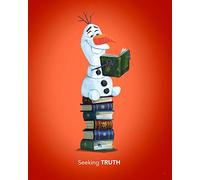 Komar Disney WB068-40x50 cm - Cuadro decorativo para habitación de bebé, sin marco (40 x 50 cm), diseño de Olaf Reading de Frozen