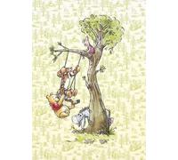 Komar DX4-017 - Papel pintado fotográfico (200 x 280 cm, ancho de 50 cm), diseño de Winnie Pooh en la madera