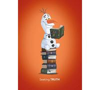 Komar Frozen Olaf Reading - Tamaño: 50 x 70 cm Póster de pared (sin marco)