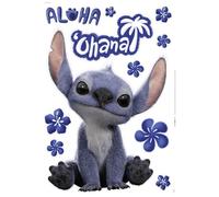 Komar Graz Design - Adhesivo decorativo para pared (50 x 70 cm), diseño de Ohana de Lilo y Stitch de Disney, color azul