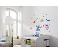Komar Graz Design - Adhesivo decorativo para pared, diseño de Stitch World, tamaño 50 x 70 cm, multicolor