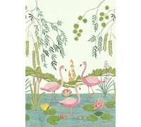 Komar IAX4-0044 - Papel pintado para habitación infantil, diseño de flamencos Vibes