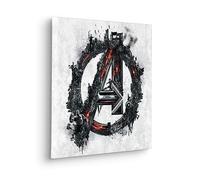 Komar Komar - Cuadro en bastidor (40 x 40 cm), diseño de Los Vengadores Big A Logo