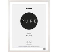 Komar Marco de Fotos de Madera Blanco 40 x 50 cm con Cristal acrílico Altamente Transparente Vidrio