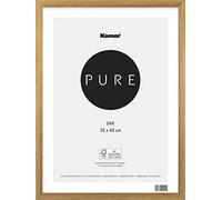 Komar Marco de Fotos de Madera marrón 30 x 40 cm con Cristal acrílico de Alta Transparencia, Color Natural