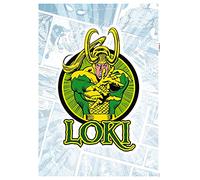 Komar Marvel 14078h - Adhesivo Decorativo para Pared, 50 x 70 cm, 1 Pieza, diseño de Loki