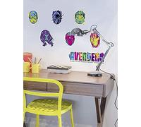 Komar Marvel 14733h - Adhesivo Decorativo para Pared (100 x 70 cm, 7 Piezas), diseño de Los Vengadores