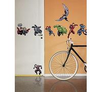 Komar Marvel 14735h - Adhesivo Decorativo para Pared (100 x 70 cm, 8 Piezas), diseño de Thor, Black Widow