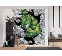 Komar Marvel IADX5-060 - Papel pintado fotográfico para habitación infantil (250 x 280 cm), diseño de Hulk Breaker
