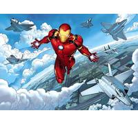 Komar Marvel IADX8-062 - Papel pintado fotográfico para habitación infantil (400 x 280 cm), diseño de Iron Man Flight