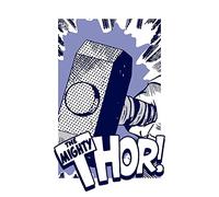 Komar Mjolnir - Cuadro decorativo para pared (50 x 70 cm), diseño de Marvel