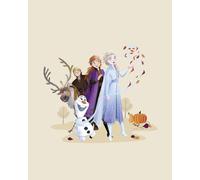 Komar Mural de Disney Frozen Autumn Feeling - Tamaño 40 x 50 cm - Decoración para habitación infantil