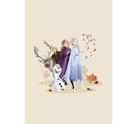 Komar Mural de Disney Frozen Autumn Feeling - Tamaño 50 x 70 cm - Decoración para habitación infantil