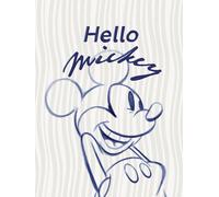 Komar Mural de Disney Mickey Mouse Hello - Tamaño 30 x 40 cm - Decoración para habitación infantil