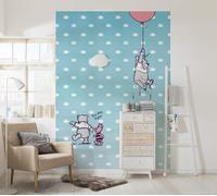 Komar 4-4025 - Papel pintado fotográfico (184 x 254 cm, 4 piezas, con cola incluida), diseño de Winnie the Pooh, multicolor