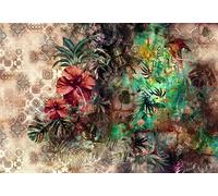 Komar Mural de Papel Floral Indiana para Pared Decoración Living Room Brown