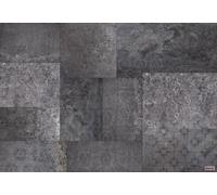 Komar Mural De Papel Tapiz Mármol Negro Vlies Peelable Washable 368x248cm
