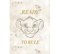 Komar Mural de pared de Disney El Rey León Ready to Rule - Tamaño 30 x 40 cm - Decoración de pared para habitación infantil