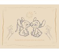 Komar Mural de pared de Disney Lilo and Stitch Your Day in the Sun - Tamaño 30 x 40 cm - Póster, habitación infantil, decoración - enrollado sin marco