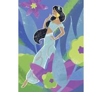 Komar Mural de pared de Disney Princess Jasmine en azul, tamaño 50 x 70 cm, para habitación infantil