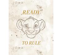 Komar Mural de pared para habitación infantil, diseño de El Rey León de Disney, listo para la regla, tamaño 40 x 50 cm