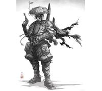 Komar Mural de Star Wars Vision Samurai Bounty Hunter - Tamaño 30 x 40 cm - Decoración para habitación infantil