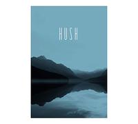Komar P088A-50x70 - Cuadro de Pared con Texto Lake Hush (Acero, sin Marco, 50 x 70 cm, 50 x 70 cm)