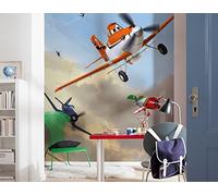 Komar Papel Pintado Aviones de Disney Dusty and Friends, Vinilo, Multicolor, 184x0.2x254 cm, 4