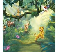 Komar, Papel Pintado Disney, Rey León, Selva, Vinilo, Multicolor, 8 Piezas