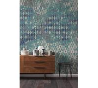 Komar Papel Pintado Fotográfico Adhesivo Decorativo Harlekin, 400 x 250 cm, Papel de Pared para Dormitorio, Salón, Pasillo, Diseño, Decoración