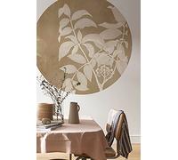 Komar Papel pintado fotográfico D1-096 redondo y autoadhesivo de fieltro - Blooming Branch - Diámetro de 125 cm - Papel pintado para pared para dormitorio, salón, decoración de pared