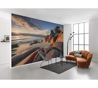 Komar Papel pintado fotográfico de fieltro Bay of Fires, XXL, decoración, naturaleza, paisaje, dormitorio, salón, oficina, pasillo, tamaño 400 x 280 cm (ancho x alto) | SHX8-132, multicolor