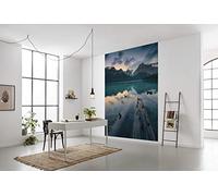Komar Papel pintado fotográfico de fieltro Burning Emerald, XXL, decoración, naturaleza, paisaje, dormitorio, salón, oficina, pasillo | Tamaño 200 x 280 cm (ancho x alto) | SHX4-012, multicolor
