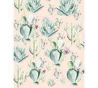 Komar Papel pintado fotográfico de fieltro - Cactus Rose - Tamaño 200 x 250 cm (ancho x alto) - Pared Cactus Papel pintado Salón Dormitorio Oficina Pasillo Decoración Mural - P045A-VD2