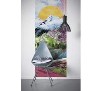 Komar Papel pintado fotográfico de fieltro de Montain, 100 x 250 cm (ancho x alto), papel pintado para dormitorio, salón, pasillo, diseño, decoración, decoración de pared,