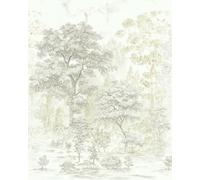 Komar Papel pintado fotográfico de fieltro Noble Trees, tamaño: 200 x 250 cm (ancho x alto) - Papel pintado, diseño, salón, decoración de pared, dormitorio, hojas, árboles, flores - LJX4-025