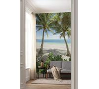 Komar Papel pintado fotográfico de fieltro Palmy Beach | Papel pintado XXL, decoración, naturaleza, paisaje, dormitorio, salón, oficina, pasillo | Tamaño 200 x 280 cm (ancho x alto) | SHX4-124, multicolor