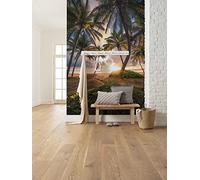 Komar Papel pintado fotográfico de vellón Paradise, XXL, decoración, naturaleza, paisaje, dormitorio, salón, oficina, pasillo, tamaño 200 x 280 cm (ancho x alto) | SHX4-090, multicolor