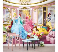 Komar Papel pintado fotográfico Disney Princess Mirror | Tamaño: 368 x 254 cm (ancho x alto) | niña, princesa, habitación de los niños, habitación infantil | 8-4108