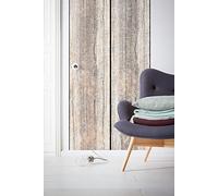 Komar Papel pintado fotográfico (fieltro, 100 x 250 cm), diseño vintage de panel rosa