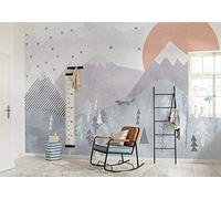 Komar Papel Pintado fotográfico no Tejido Fox Journey - Tamaño: 400 x 280 cm (Ancho x Alto) - Papel Pintado para bebé, habitación de bebé, habitación de bebé, niños, habitación de niños, IAX8-0048