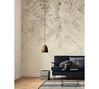 Komar Papel pintado fotográfico no tejido - Herbario - Tamaño: 200 x 250 cm (ancho x alto) - Papel pintado, diseño, salón, decoración de pared, dormitorio, bohemio, hojas, flores - LJX4-024