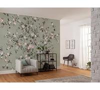 Komar Papel pintado fotográfico no tejido Rosellia - Tamaño: 350 x 250 cm (ancho x alto) - Flores vintage papel pintado diseño sala de estar decoración de pared dormitorio flores flores - LJX7-053