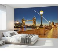 Komar Papel Pintado Londres Tower Bridge Fondo Mural 368x254cm Azul