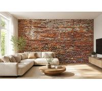Komar Papel Pintado Mural Foto Ladrillo Rojo Vlies 368x248 cm 4 Hojas